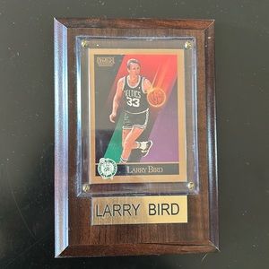 Larry Bird Basketball Card Mounted